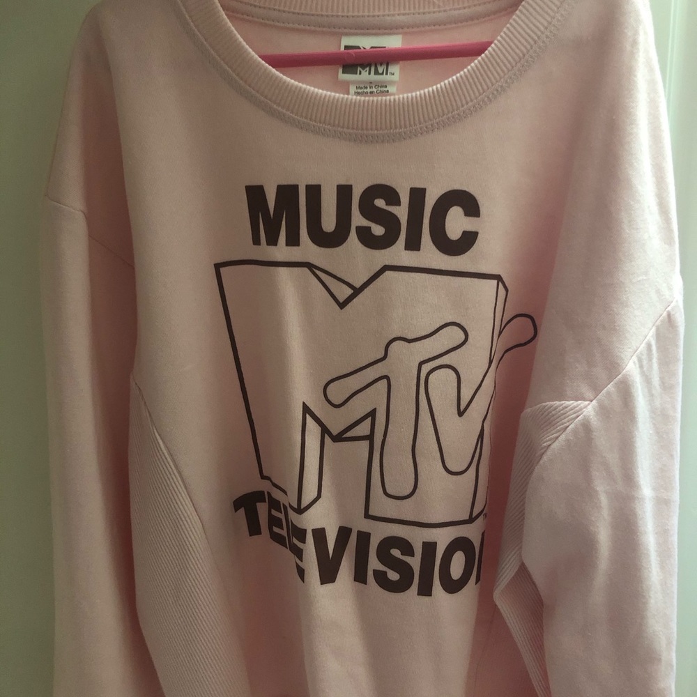 MTV Crewneck pink size small